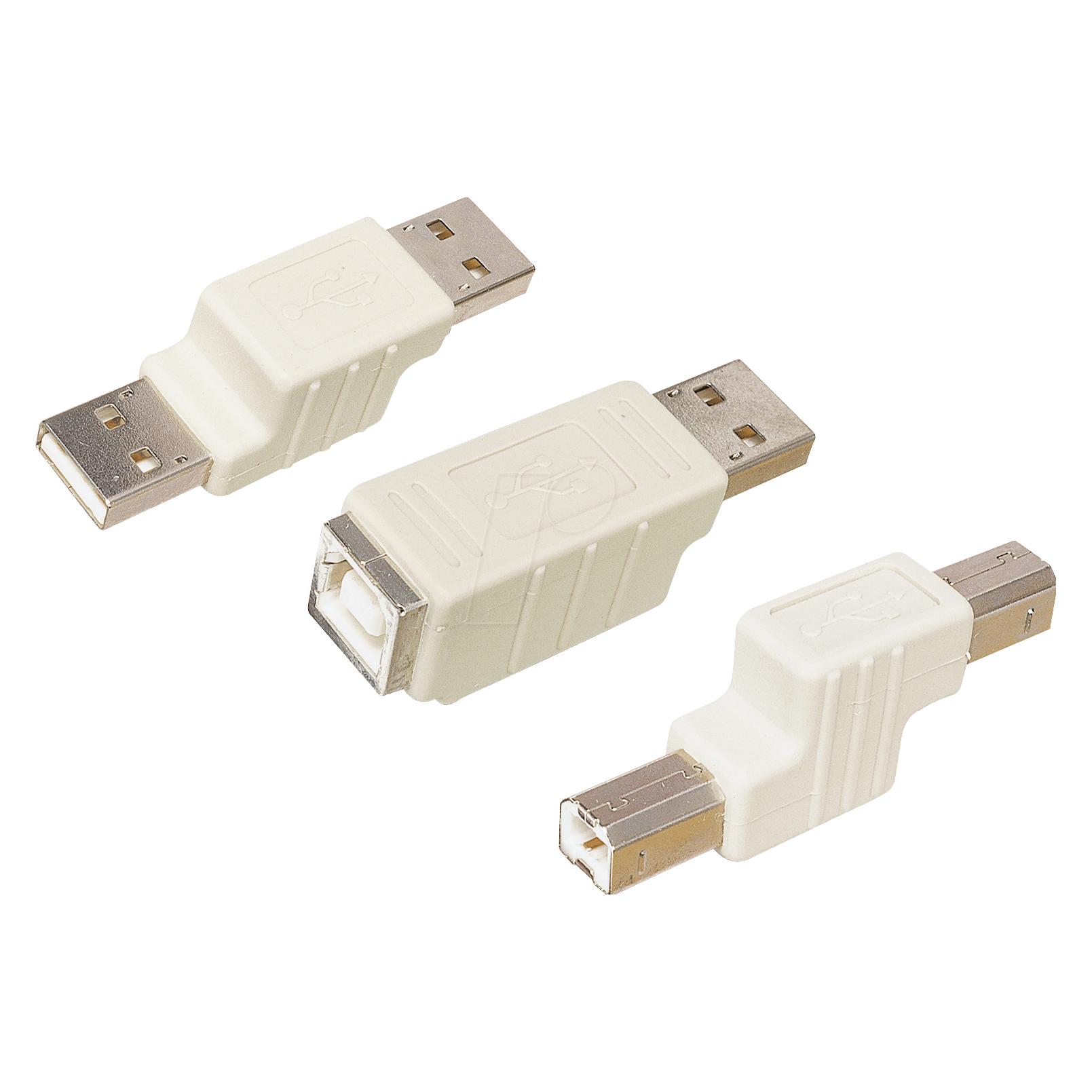 Eneroid USB Adapterstecker, A-Stecker/B-Buchse (USB-A, USB-B) (77046)