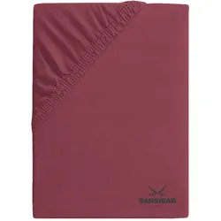 Spannbettlaken SANSIBAR Jersey (BL 100x200 cm) - rot - BL 100x200 cm