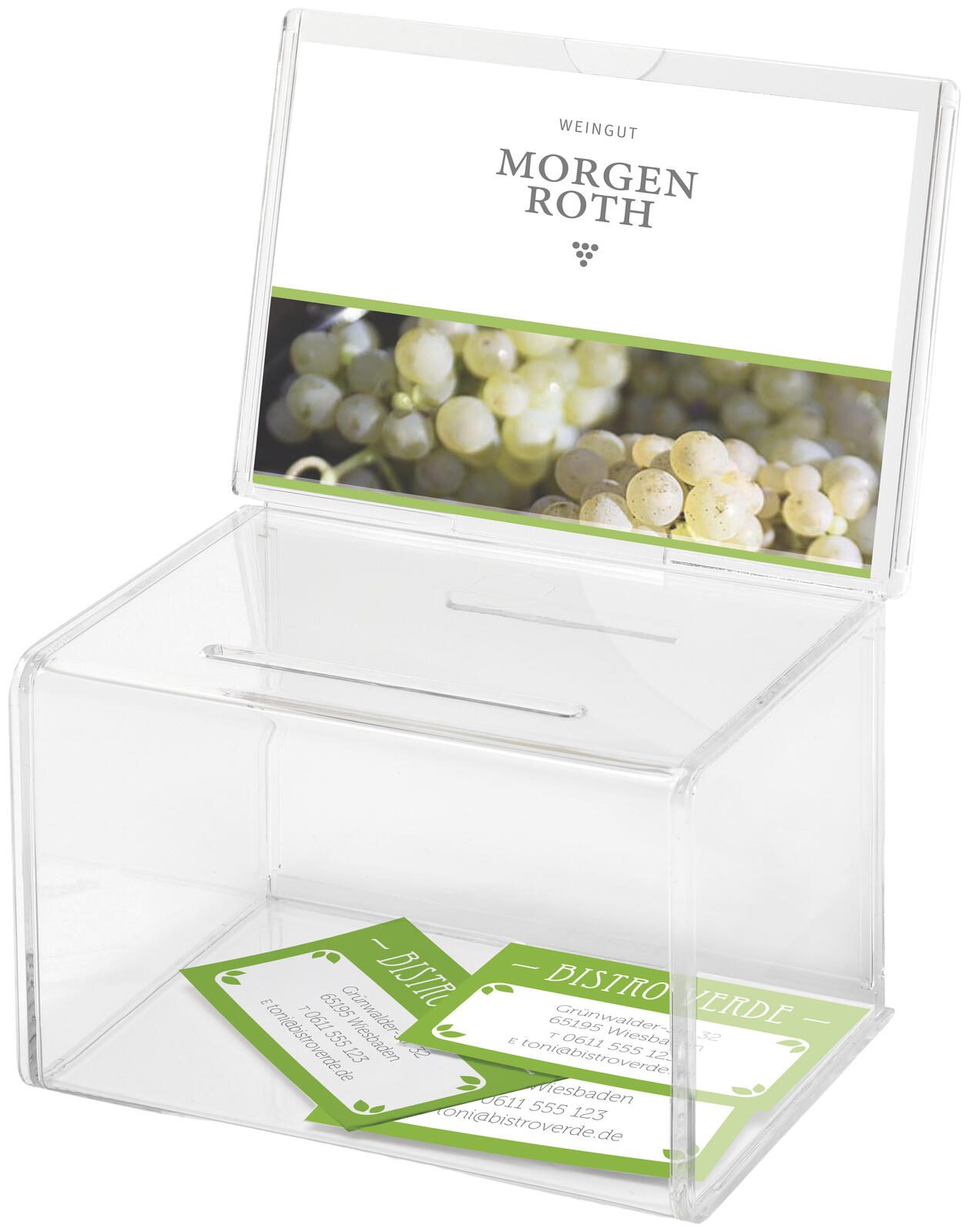 deflecto Spendenbox A6 592901