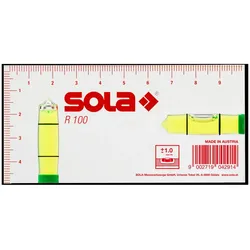 Sola Mini Wasserwaage Kompakt 100x50x15mm grün Acrylglas R 100 01622101