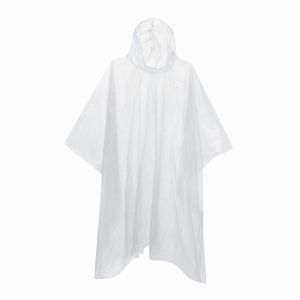 Böttcher-AG Regenponcho Autumn, Länge 124 cm, Einweg, mit Kapuze, transparent, wasserabweisend
