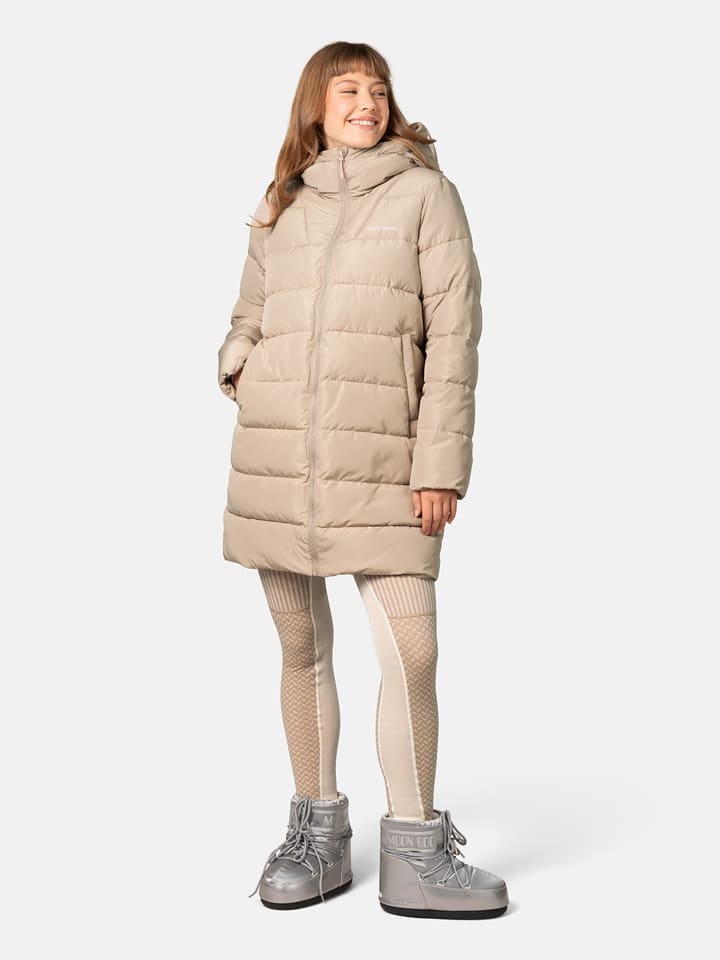 KARI TRAA Wintermantel "Linn" in Taupe - XL