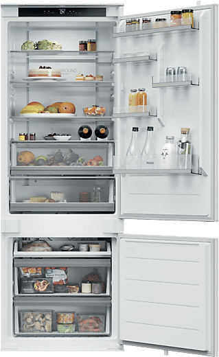 Frigorífico combi integrable - Haier HBQW5719E, No Frost, 193.5 cm, 382 l, Sin Panelar