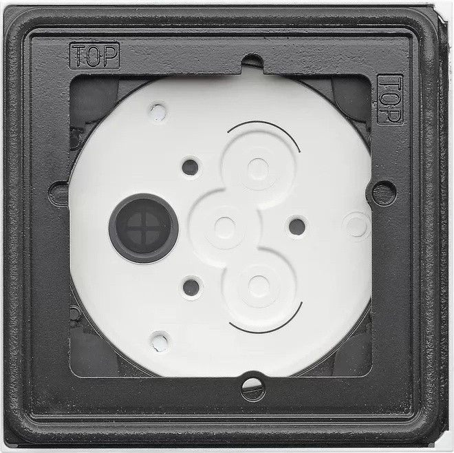 Gira AP-behuizing Systeem 106, 1 module, verkeerswit gelakt