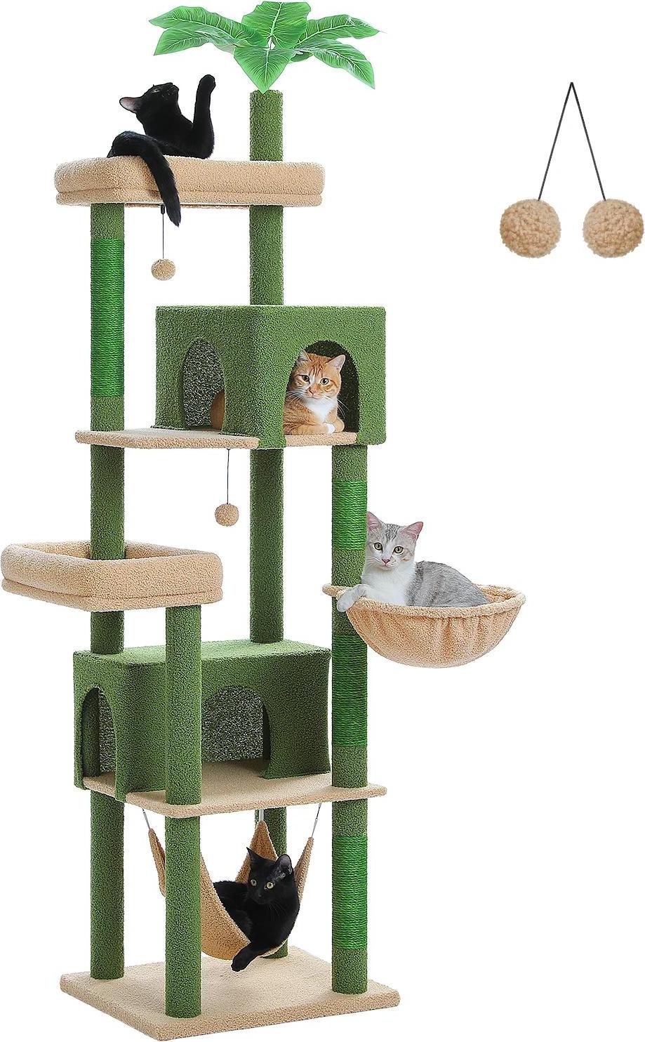 Katzenbaum, mehrstufiges Design, Stabilitäts- und Sicherheitsmerkmale, AMT0303GN, L