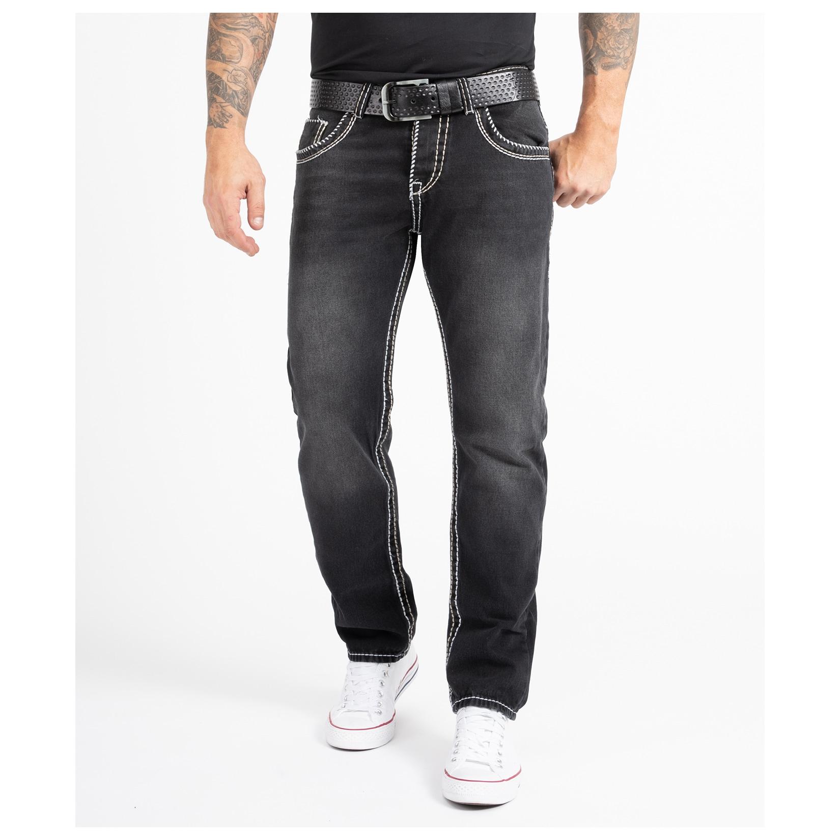 Rock Creek Jeans Comfort Fit dicke Nähte Loose Fit