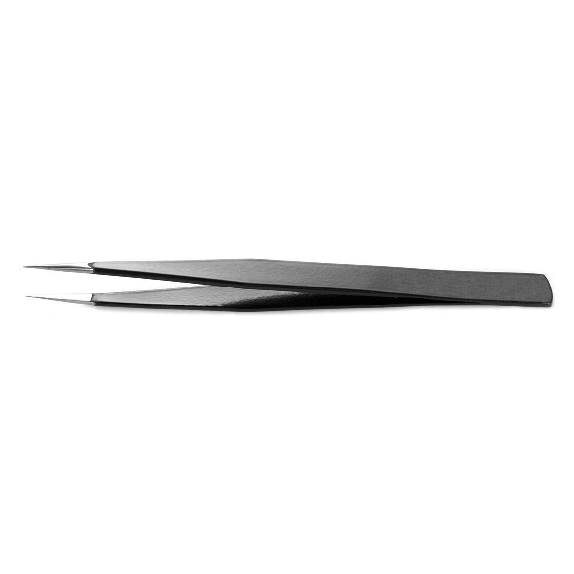 RS PRO Edelstahl Pinzette ESD geschützt Säurebeständig, Spitze Gerade, Fein, 130 mm (1369783)