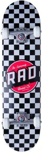 RAD Skateboards RAD Checkers Skateboard Komplettboard (Schwarz)