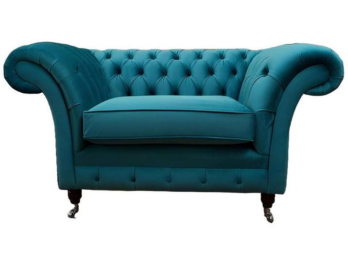 Xlmoebel Chesterfield-Sessel Eleganter Chesterfield Sessel aus hochwertigem Textil-Stoff (Chesterfield Sessel), Hergestellt in Europa