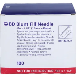 Bd Aufziehkanüle Stumpf 18G 1 1/2 100 ST