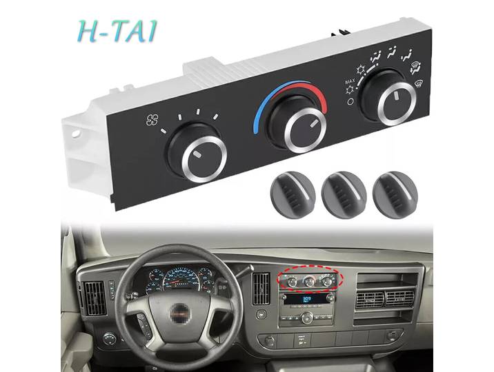 Module de contrôle de climatisation robuste pour GMC Savana Chevrolet Express 2500 3500 A/C, panneau de commande de chauffage et interrupteur de moteur de ventilateur
