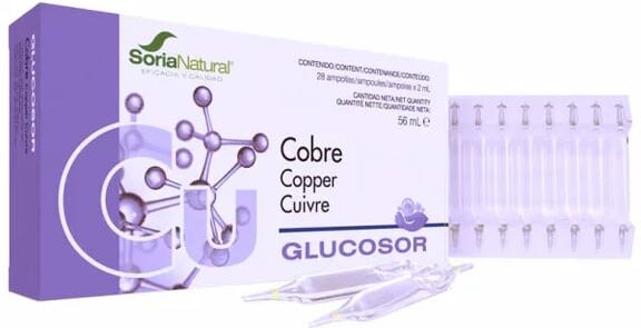 Soria Natural Glucosor Cobre 28 Ampollas