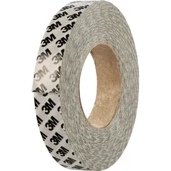 3M 9086, Doppelseitiges Papiervlies-Klebeband, sehr starker Acrylatklebstoff 25 mm, transluzent