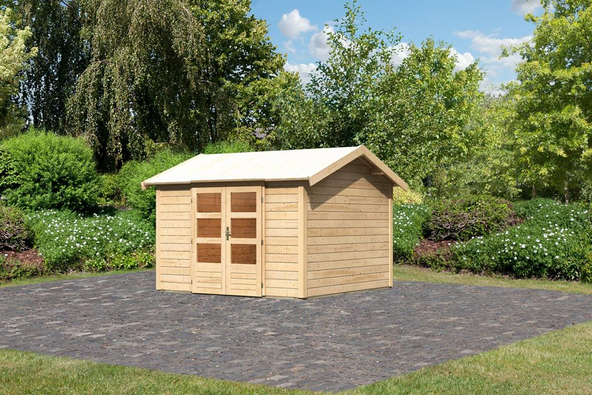KARIBUHOLZT Aumund 7 naturbelassen, 3,04x3,04x2,50m 16904959