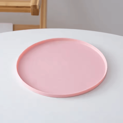 Inspire Curations CleanPaws Silicone Pet Feeding Mat For Cats & Small Dogs pink