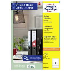 Avery-Zweckform Ordner-Etiketten L4761-10 61 x 192 mm Papier Weiß Permanent haftend 40 St.