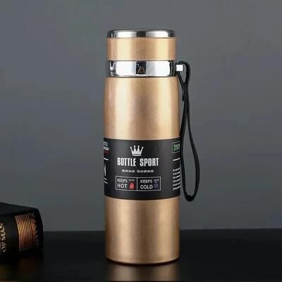 Inspire Curations 1L Stainless Steel Thermal Water Bottle Vacuum Insulated Thermos For Hot & Cold Drinks gold