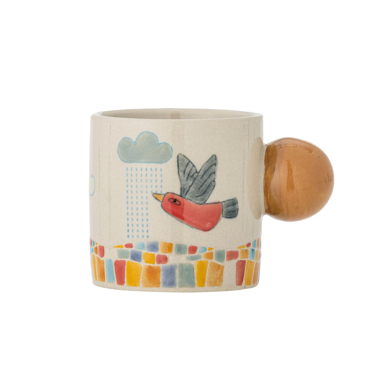 Bloomingville Mini Colorine mokken set van 6 stuks multicolor en beige