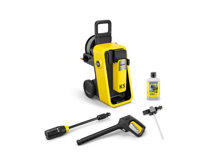 Hochdruckreiniger KÄRCHER PROFESSIONAL K 5 Comfort Premium , gelb, B:34,6cm H:66,8cm L:41,7cm, Hochdruckreiniger, Hochdruckreiniger, Hochdruckreiniger mit wassergekühltem Motor und Schlauchtrommel