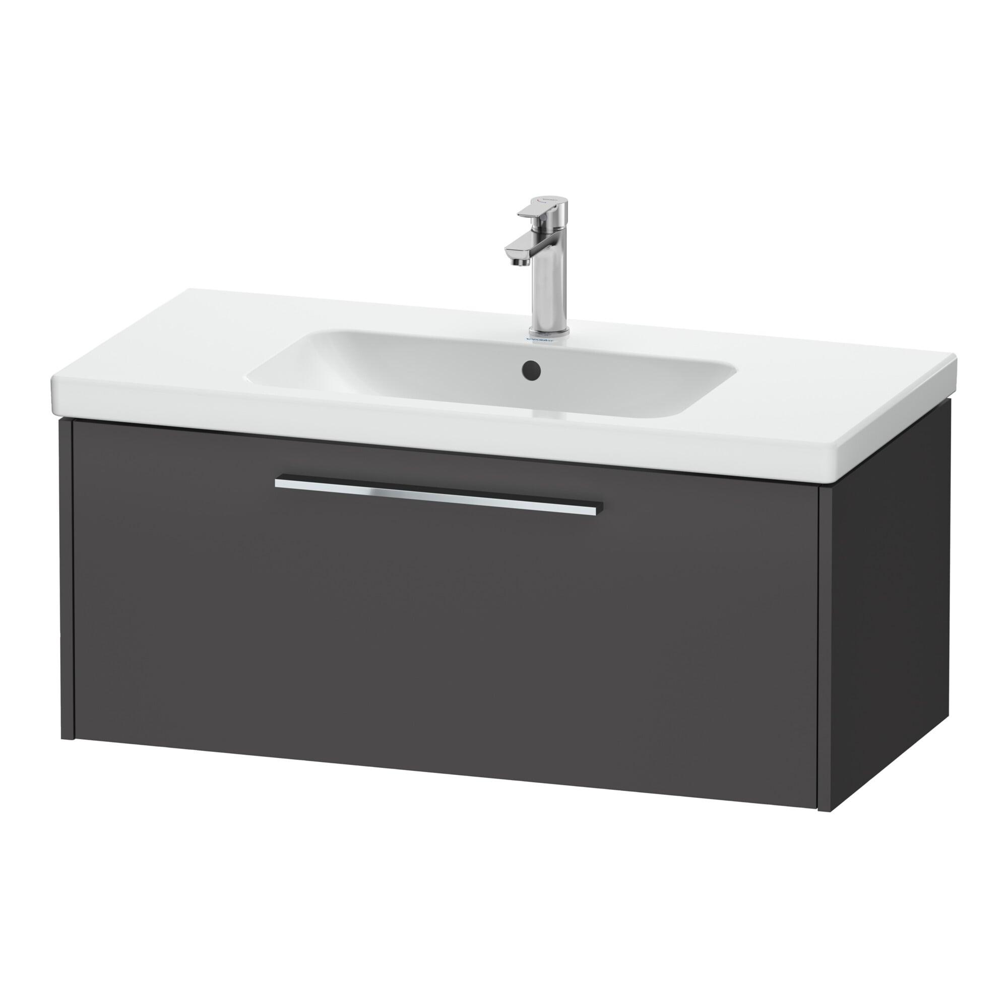 Duravit Waschtischunterschrank D-Code 98,4x40x46cm, 1 Ausz., graph ma, Gr. chr (DC4668010490000)
