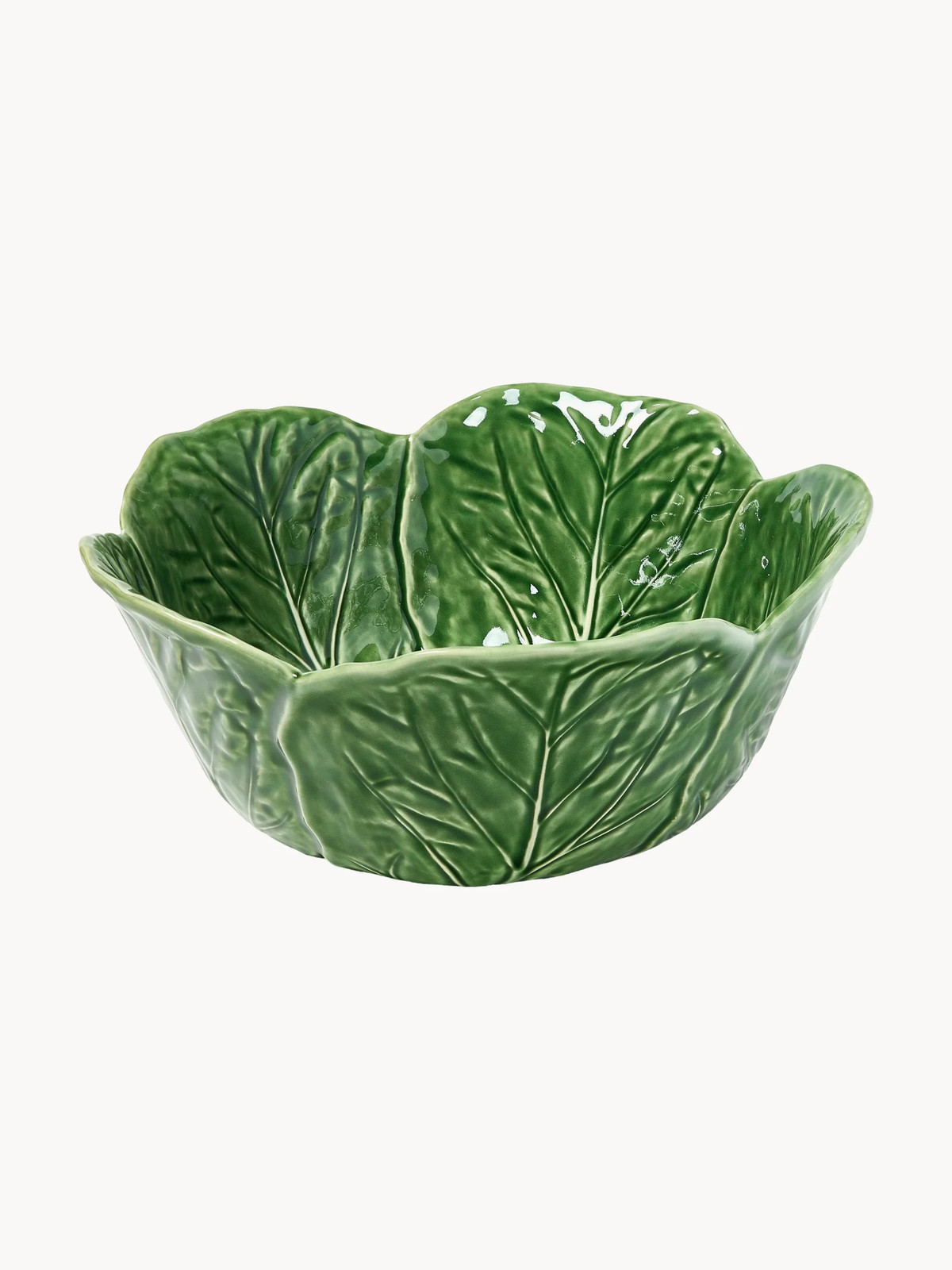 Handbeschilderde saladeschaal Cabbage van Bordallo Pinheiro