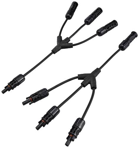 Sygonix SY-6407992 Solaranlagen Anschluss Adapterkabel Schwarz 36cm