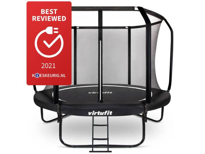 Virtufit Trampoline incl veiligheidsnet 251x251 cm