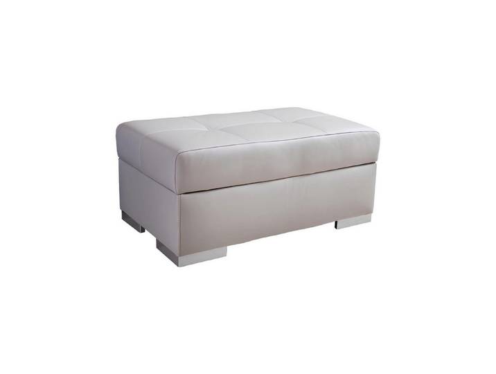 Xlmoebel Hocker Designer-Pufa aus Leder und Textil für stilvolle Lounges (Einzelstück, 1 St., Hocker 4062292181429), Hergestellt in Europa