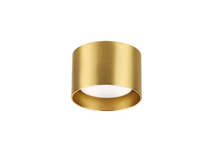 ideal lux Ideal Lux Downlight Spike Round, messingfarben, alu, Ø 10 cm Round, messing / gold, für Wohn- / Esszimmer, Aluminium, Modern, Downlights