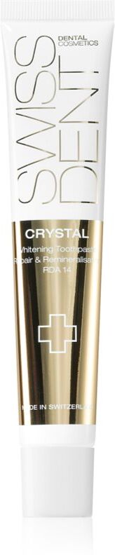 Swissdent Crystal Repair and Remineralisation dentifrice reminéralisant effet blancheur 50 ml