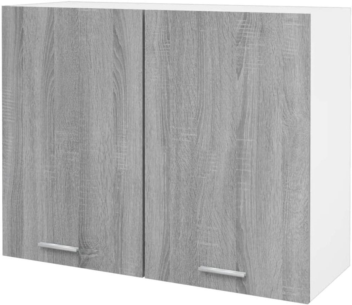 Hangkast Lyon Keukenkast Onderkast Grijs Sonoma B/D/H: 80 x 31 x 60 cm