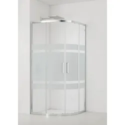 SAT TEX Duschkabine Viertelkreis 80x80 cm SIKOTEXS80CRS