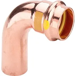 Bogen PROFIPRESS-G 2616.1 12mm 90 Grad 346881, I+A, aus Kupfer, für Gas