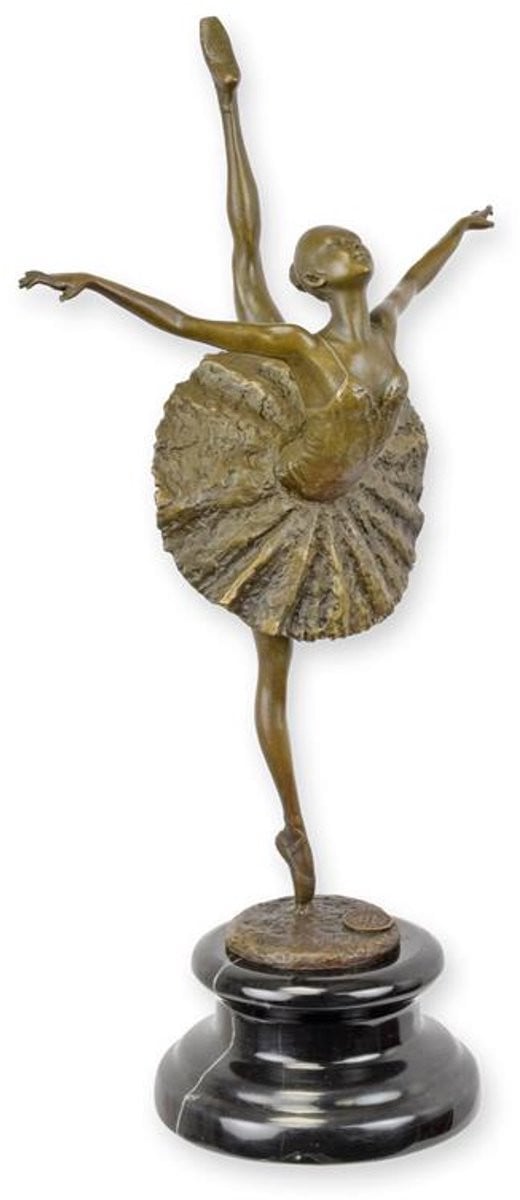 Bronzen sculptuur van een balletdanseres, hoogte: 32,7 cm