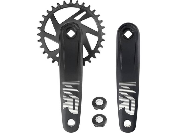 Fahrrad-Kurbelgarnitur Set 170mm 32T/34T/36T/38T Aluminiumlegierung Schwarz, Metall, 10x1x17 cm, Freizeit & Co, Sport & Fitness, Fahrräder, Fahrradzubehör