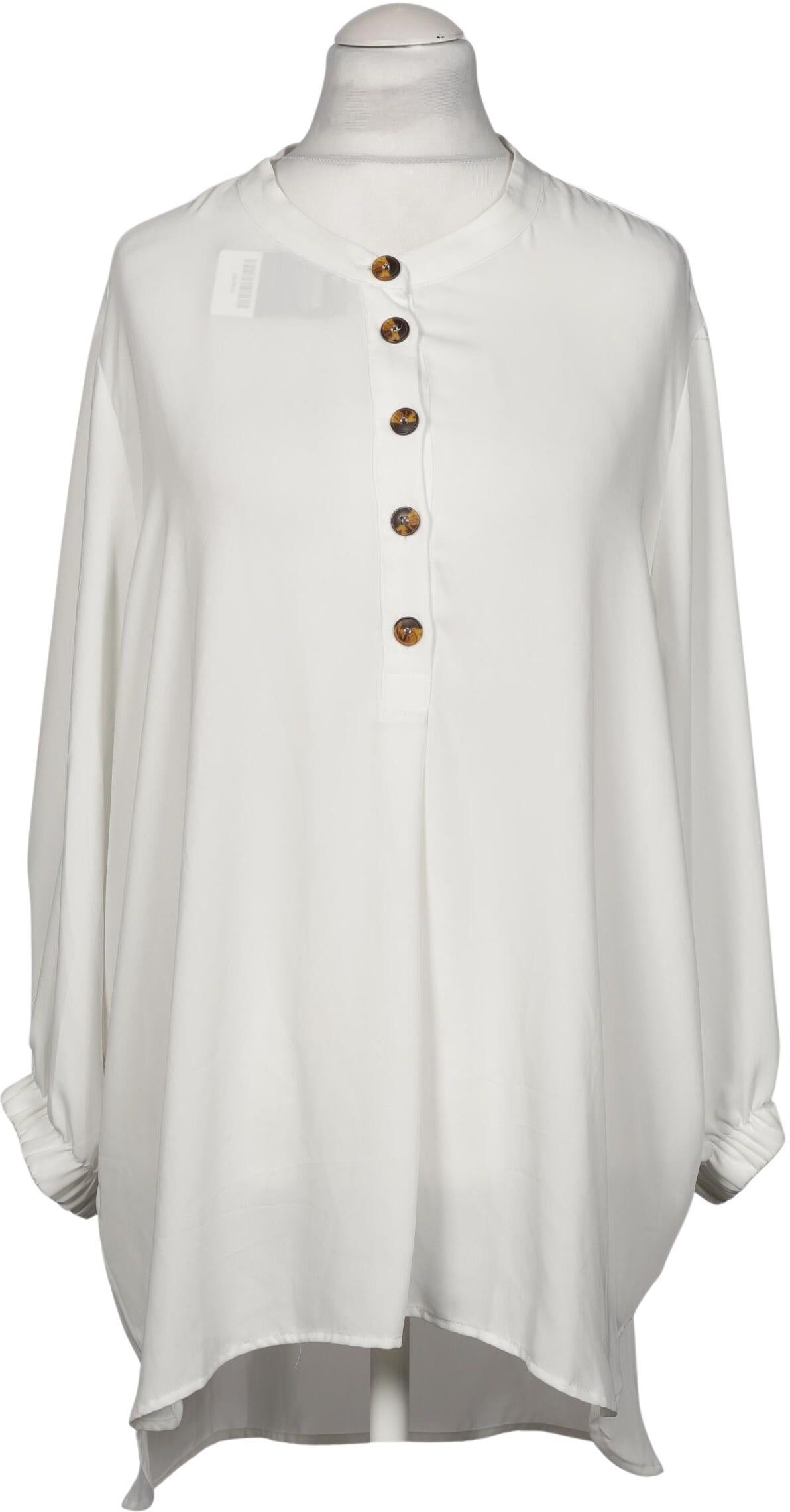 violeta by Mango Damen Bluse, Weiß, Gr. Xxl, Synthetik - Second Hand