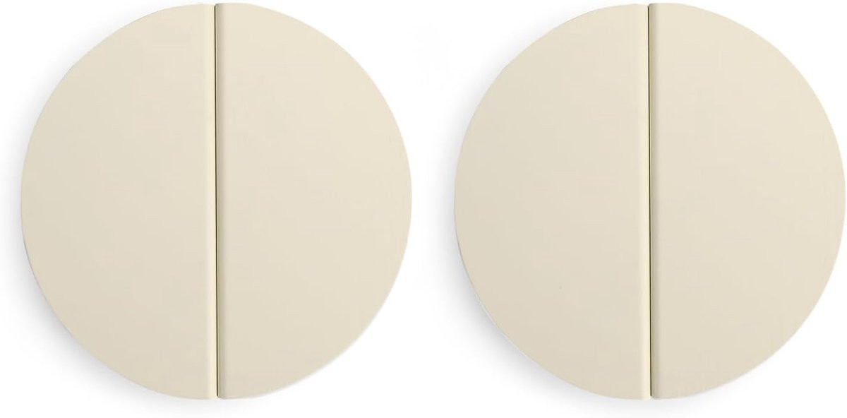 Set van 4 witte aluminium handgrepen voor kastjes en meubels