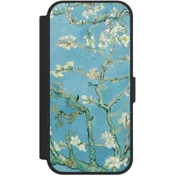 Nivocase Klapphülle für Apple iPhone 17 Handyhülle aus Kunst Leder NIVOflip schwarz Kunst Malerei Vincent (Apple iPhone 17), Smartphone Hülle, Schwarz