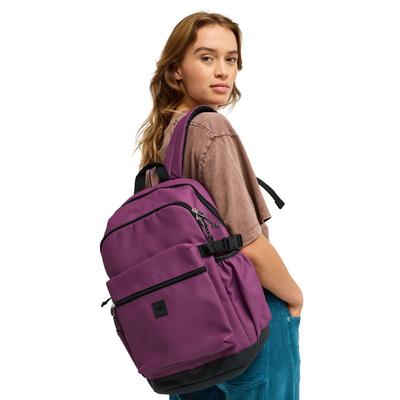 Tagesrucksack ROXY "Gateline 2.0 22L", Damen, lila (schwarzberry wine), Kunstfaser, Rucksäcke
