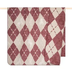 pad Kuscheldecke Lucky 150 x 200 cm Mischgewebe Rot Bordeaux