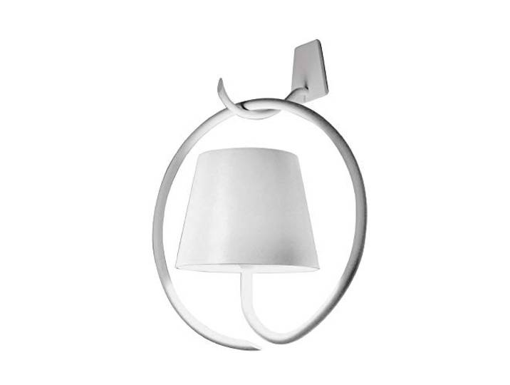 Zafferano Lampes à Porter Poldina Wandlampe mit Hacken Weiß