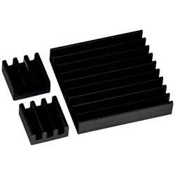 Joy-it RB-heatsink-B Kühlkörper-Set Passend für (Entwicklungskits): Raspberry Pi®, Banana Pi, ASUS Tinker Board, Radxa Schwarz