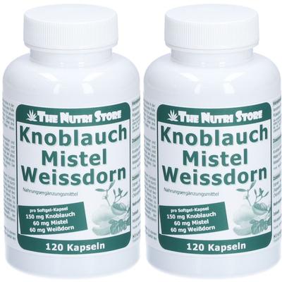 Knoblauch Mistel Weißdorn Kapseln 2x 2x120 St