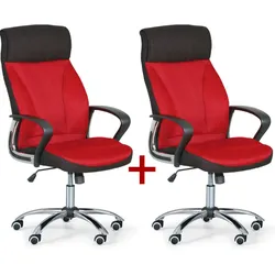 Bürosessel DERRY TEX 1+1 GRATIS, rot