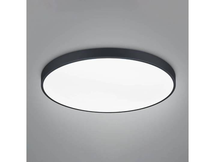 Trio Lighting LED Deckenlampe Waco, dimmbar, schwarz, für Wohn- / Esszimmer, Metall, LED Deckenleuchte