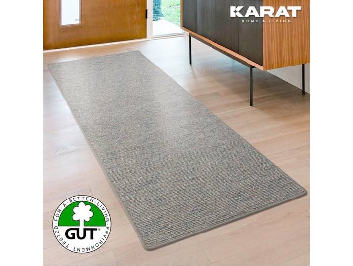 Tapis sur mesure Geneva Gris argenté 80 x 350 cm