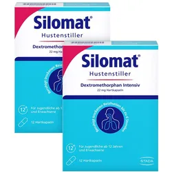 SILOMAT Hustenstiller Kapseln Doppelpack 2X12 St