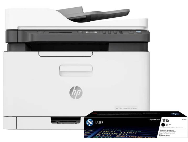 HP Color Laser MFP 179fnw + 1 extra zwarte toner