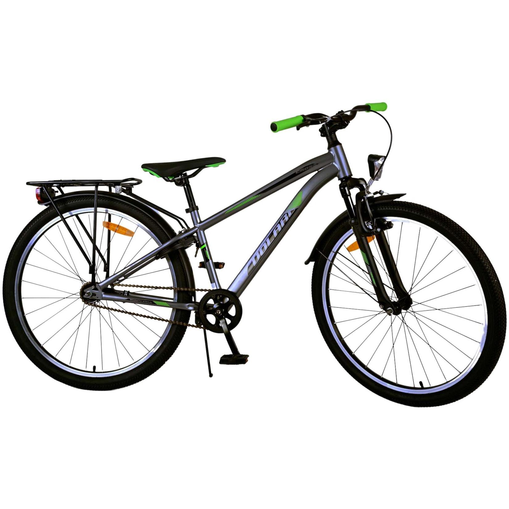 Volare Kinderfahrrad Cross Fahrrad für Jungen 26 Zoll Kinderrad in Grau