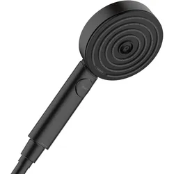 hansgrohe Pulsify Select S Duschkopf 105, 3 Strahlarten, Relaxation, EcoSmart, 24111670, Farbe: Mattschwarz
